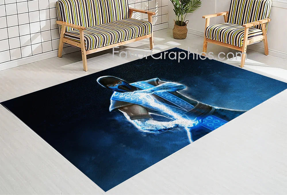 Sub Zero Mortal Kombat Home Bedroom Decor Rug Carpet Mat