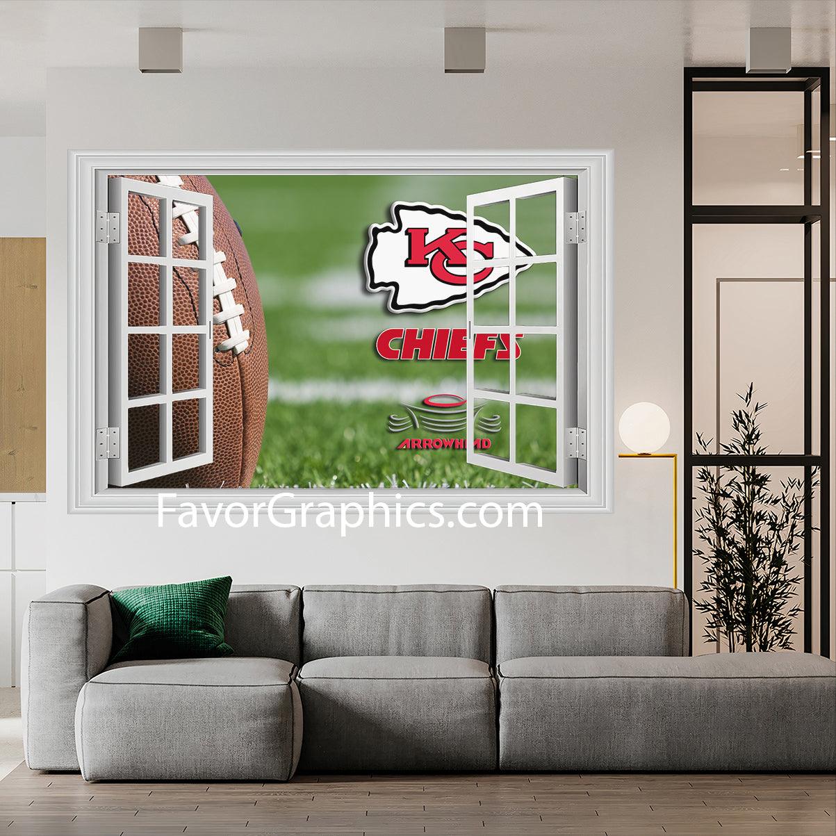 Kansas City Chiefs Vinyl Wall Art Decal Sticker Poster Print Mural