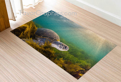 Sea Turtle Home Bedroom Decor Rug Carpet Mat