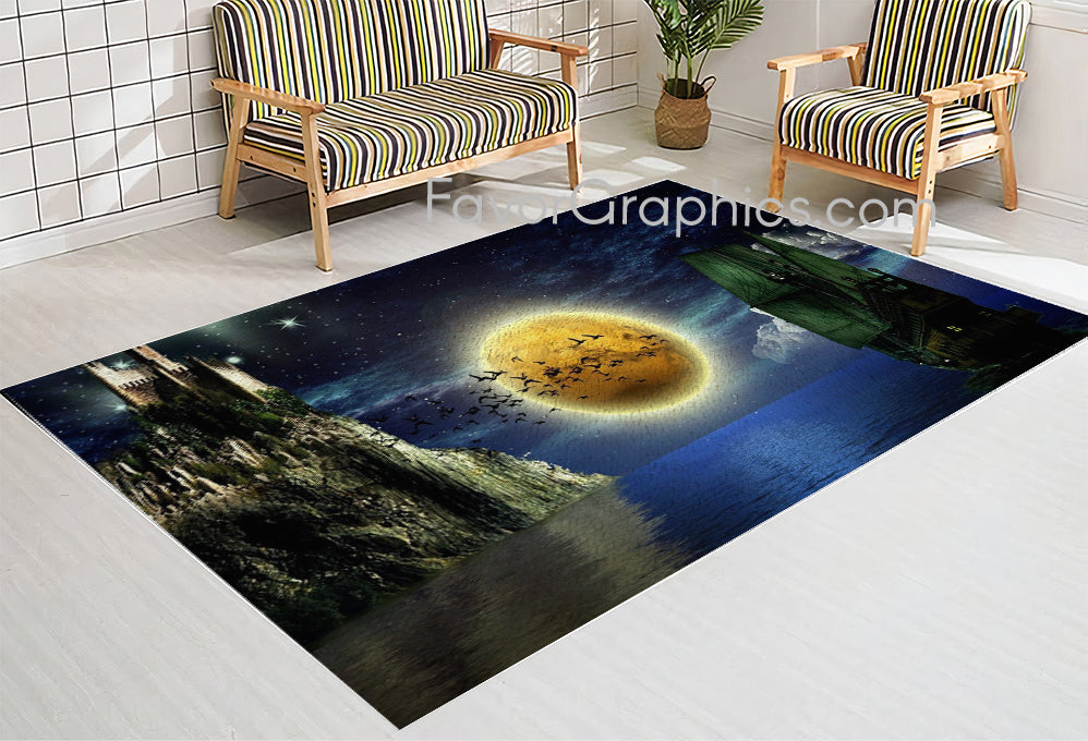 Full Moon Home Bedroom Decor Rug Carpet Mat