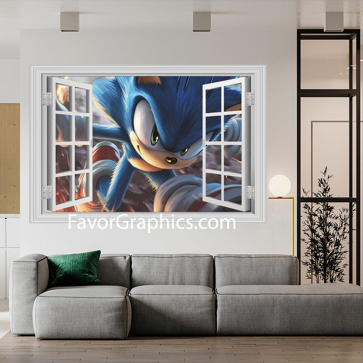 Sonic The Hedgehog Vinyl Wall Art Decal Sticker Poster Print Mural