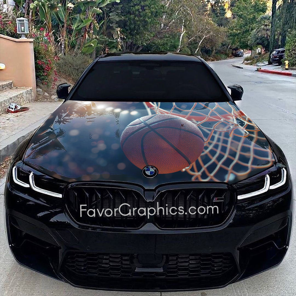 Basketball Itasha Car Vinyl Hood Wrap Decal Sticker