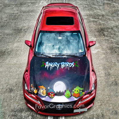 Angry Birds Itasha Car Vinyl Hood Wrap Decal Sticker