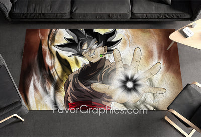 Black Goku Home Bedroom Decor Rug Carpet Mat