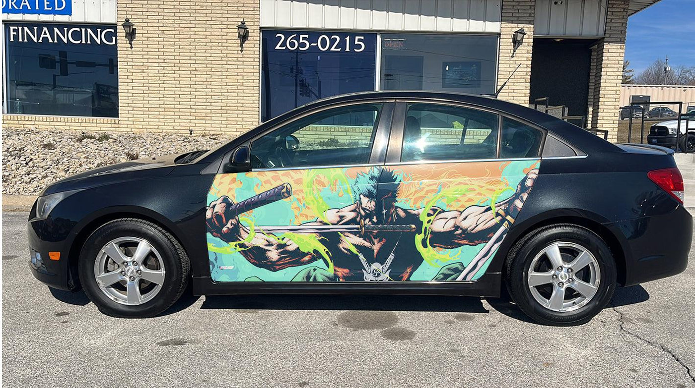 Roronoa Zoro Car Door Vinyl Wrap Decal Sticker