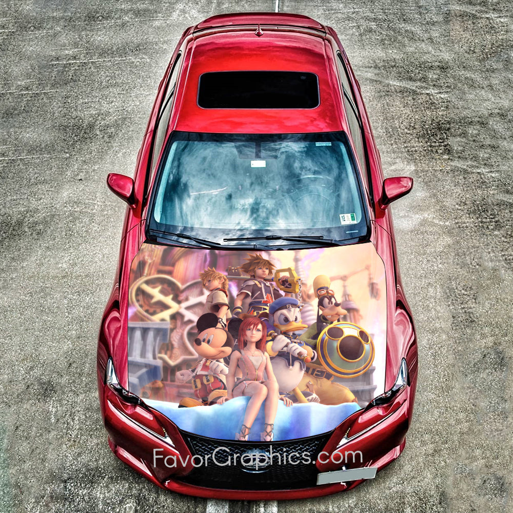 Kingdom Hearts Itasha Car Vinyl Hood Wrap Decal Sticker