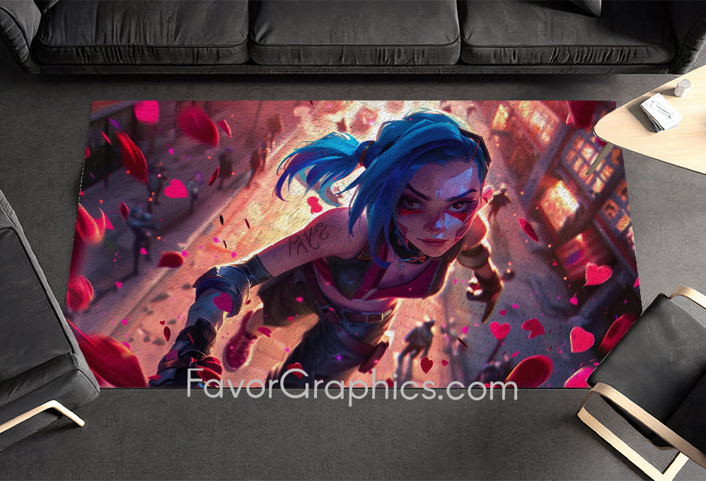 Jinx (League Of Legends) Home Bedroom Decor Rug Carpet Mat