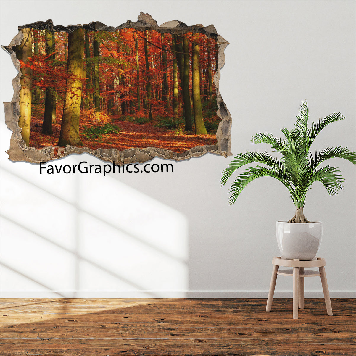 Autumn Forest Vinyl Wall Art Decal Sticker Poster Print Mural