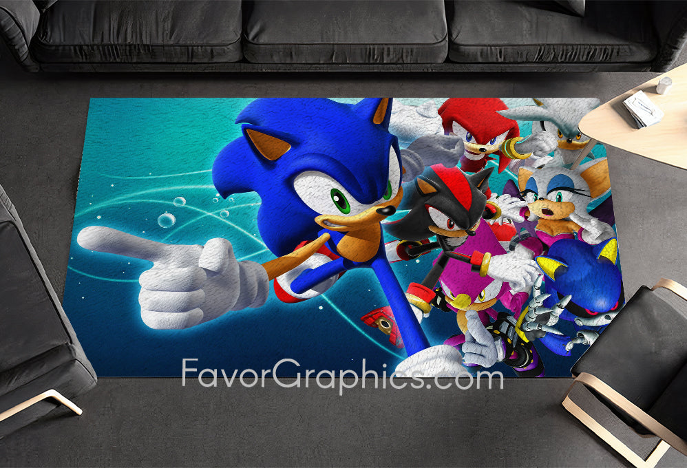 Sonic The Hedgehog Home Bedroom Decor Rug Carpet Mat