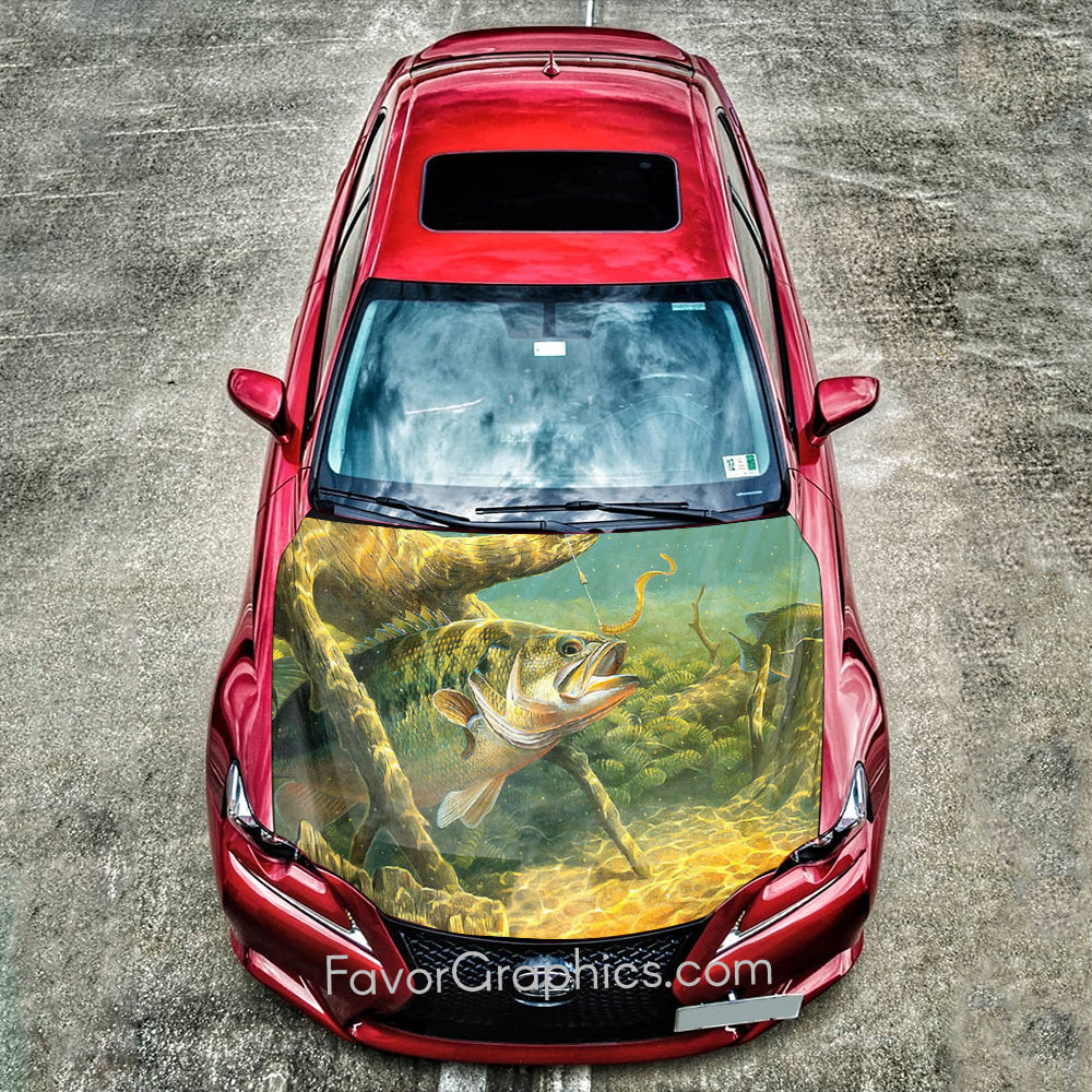 Fishing Scenery Itasha Car Vinyl Hood Wrap Decal Sticker