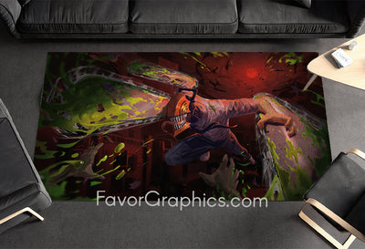 Denji Chainsaw Man Home Bedroom Decor Rug Carpet Mat