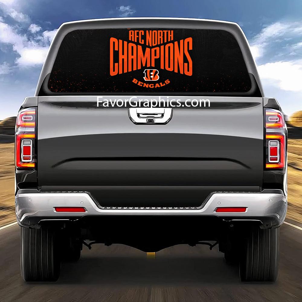 Cincinnati Bengals Rear Window Perforated Graphic Vinyl Decal Car Truck UTV