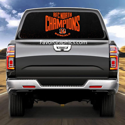 Cincinnati Bengals Rear Window Perforated Graphic Vinyl Decal Cars