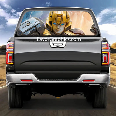 Bumblebee Rear Window Perforated Graphic Vinyl Decal Car Truck UTV