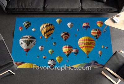 Hot Air Balloon Home Bedroom Decor Rug Carpet Mat