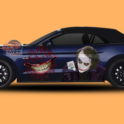 Joker Itasha Car Side Door Decal Vinyl Sticker