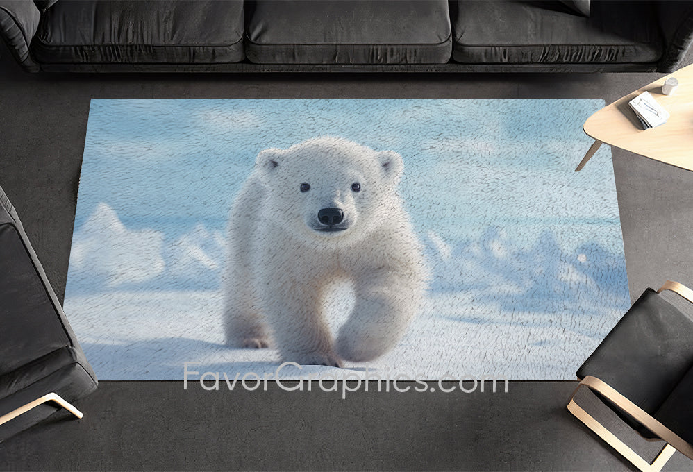 Polar Bear Home Bedroom Decor Rug Carpet Mat