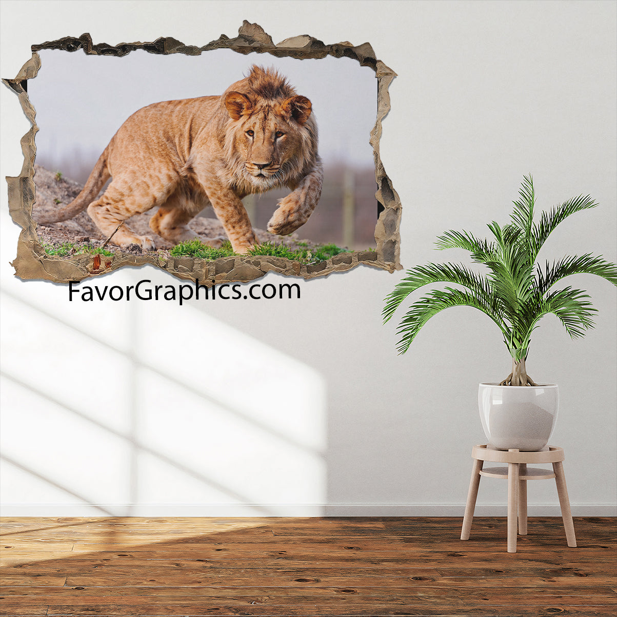 Lion  Vinyl Wall Art Decal Sticker Poster Print Mural