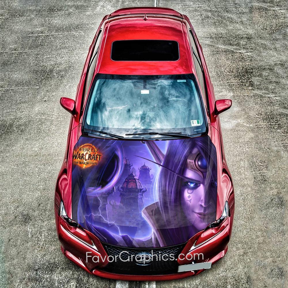 World of Warcraft Itasha Car Vinyl Hood Wrap Decal Sticker