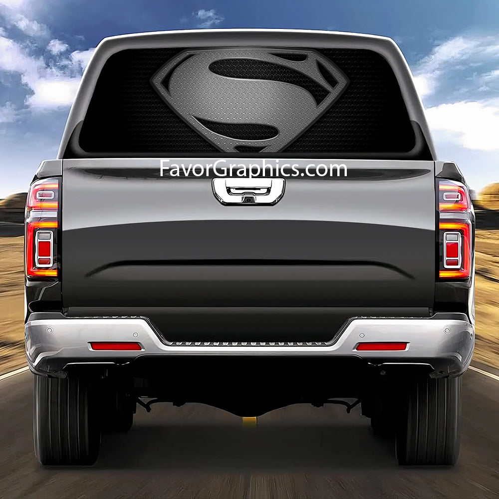 Superman Rear Window Perforated Graphic Vinyl Decal Car