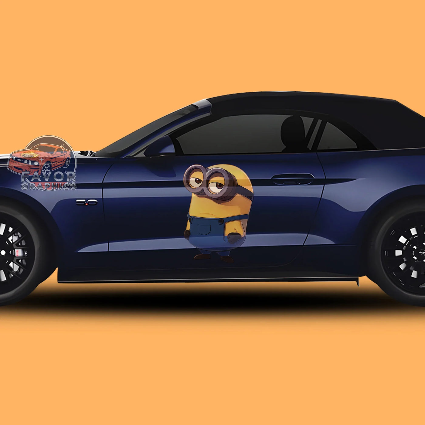Minion Itasha Car Side Door Decal Vinyl Sticker