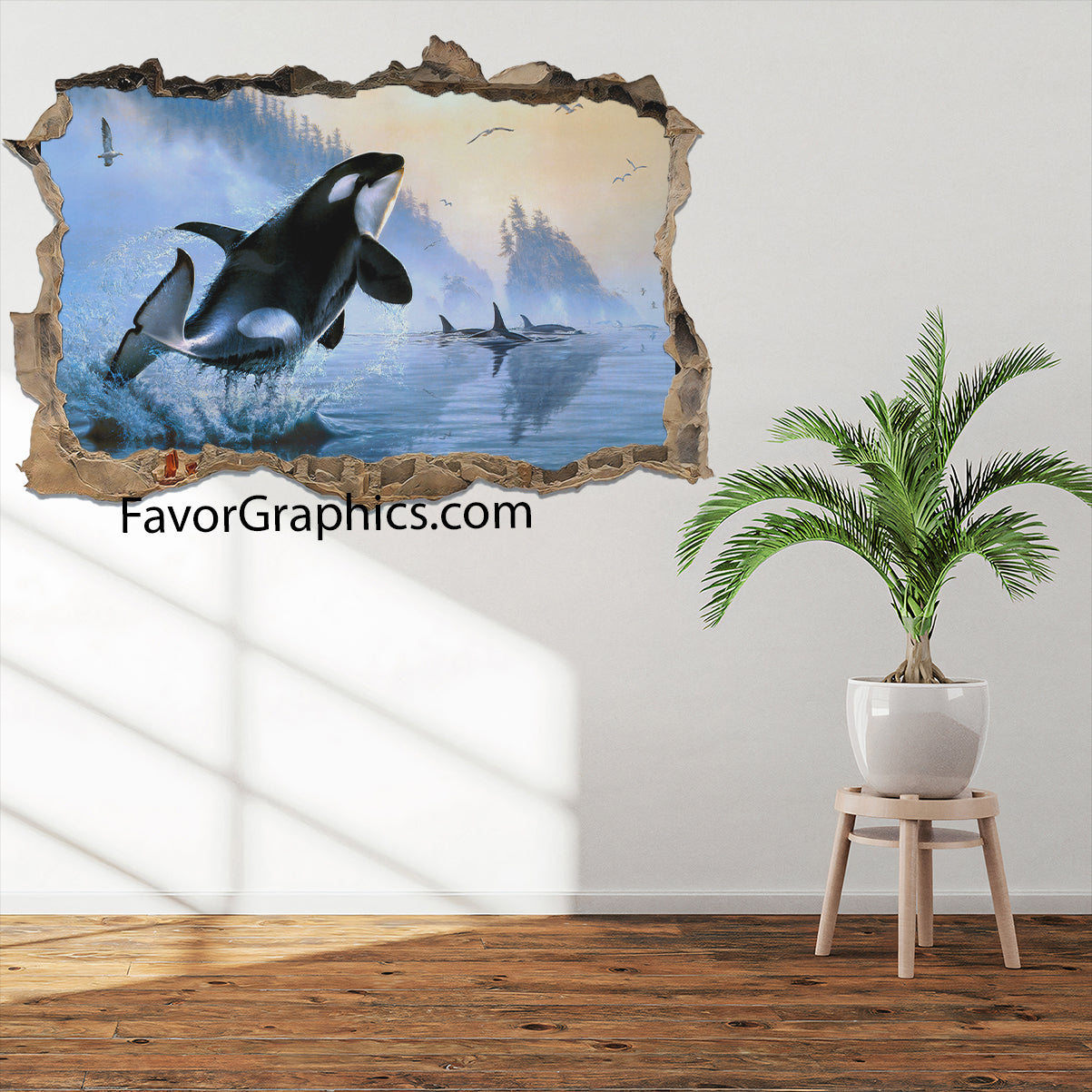 Orca Vinyl Wall Art Decal Sticker Poster Print Mural