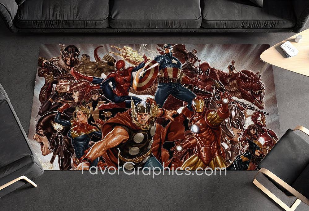 Avengers Superheroes Home Bedroom Decor Rug Carpet Mat