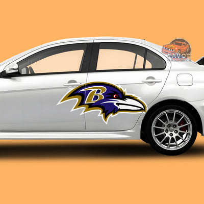 Baltimore Ravens Itasha Car Side Door Decal Vinyl Sticker