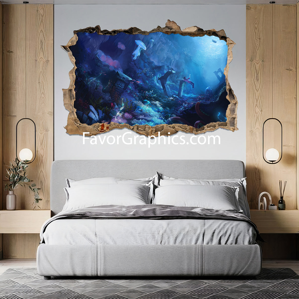 Underwater Under The Sea Vinyl Wall Art Decal Sticker Poster Print Mural