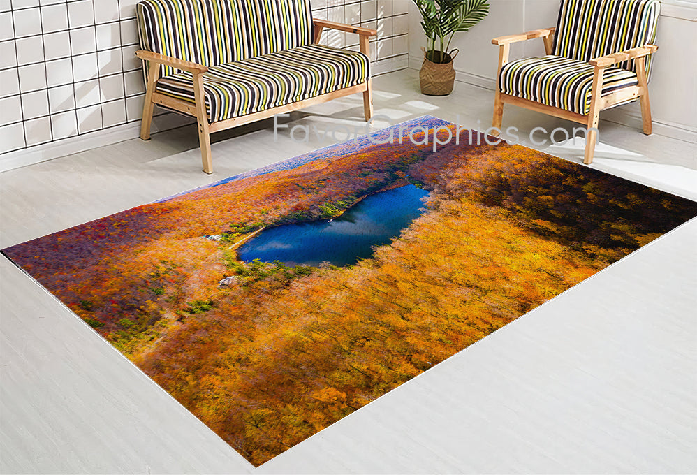 Autumm Forest Home Bedroom Decor Rug Carpet Mat