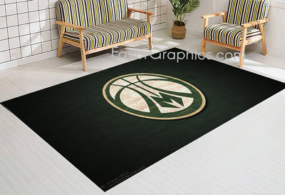 Milwaukee Bucks Home Bedroom Decor Rug Carpet Mat