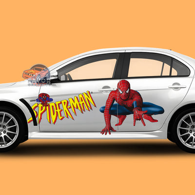 Spider-Man Itasha Car Side Door Decal Vinyl Sticker