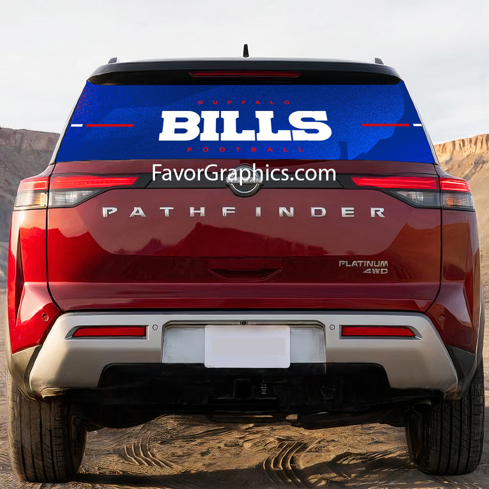 Buffalo Bills Rear Window Perforated Graphic Vinyl Decal Car Truck UTV