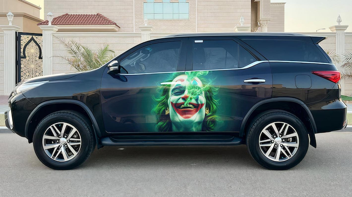 Joker Car Door Vinyl Wrap Decal Sticker