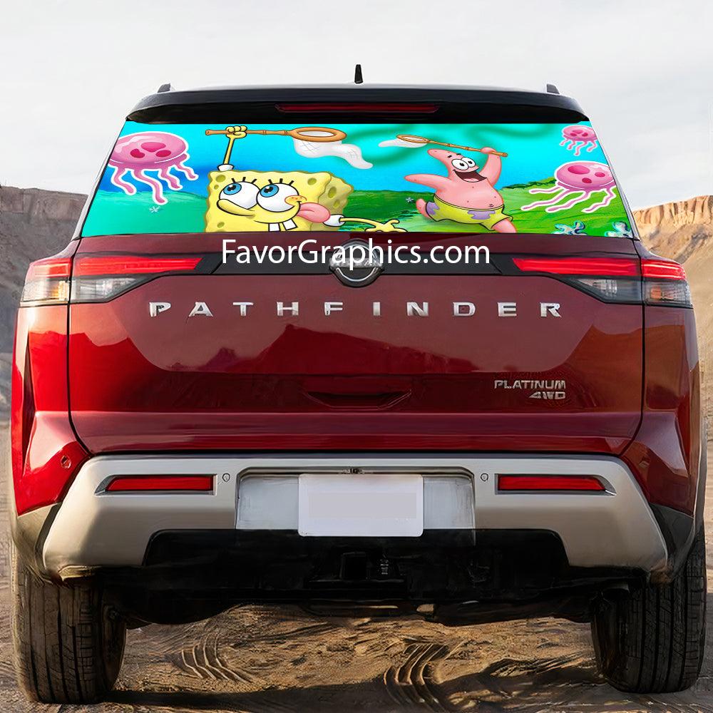 Spongebob Rear Window Perforated Graphic Vinyl Decal Car