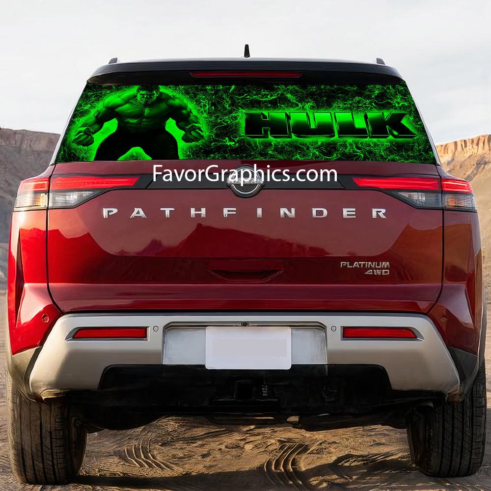 Hulk Rear Window Perforated Graphic Vinyl Decal Cars