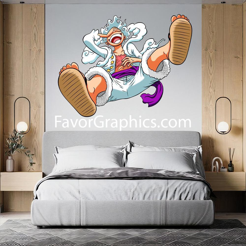 luffy gear 5 sticker Monkey D. Luffy Gear 5 Home Room Wall Vinyl Decal Sticker Mural Poster –  Favor Graphics
