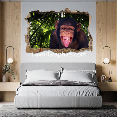 Chimpanzee Vinyl Wall Art Decal Sticker Poster Print Mural