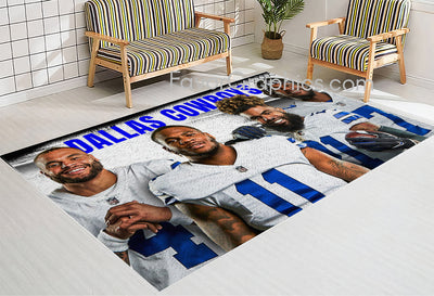 Dallas Cowboys Home Bedroom Decor Rug Carpet Mat