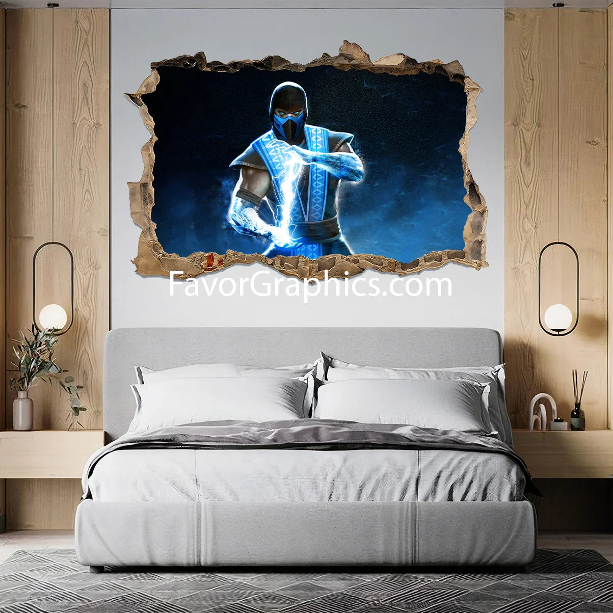 Sub Zero Mortal Kombat Vinyl Wall Art Decal Sticker Poster Print Mural