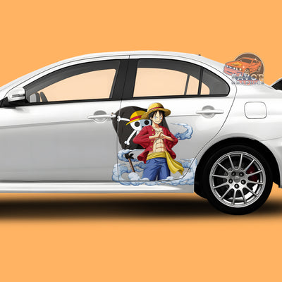 Monkey D. Luffy Itasha Car Side Door Decal Vinyl Sticker