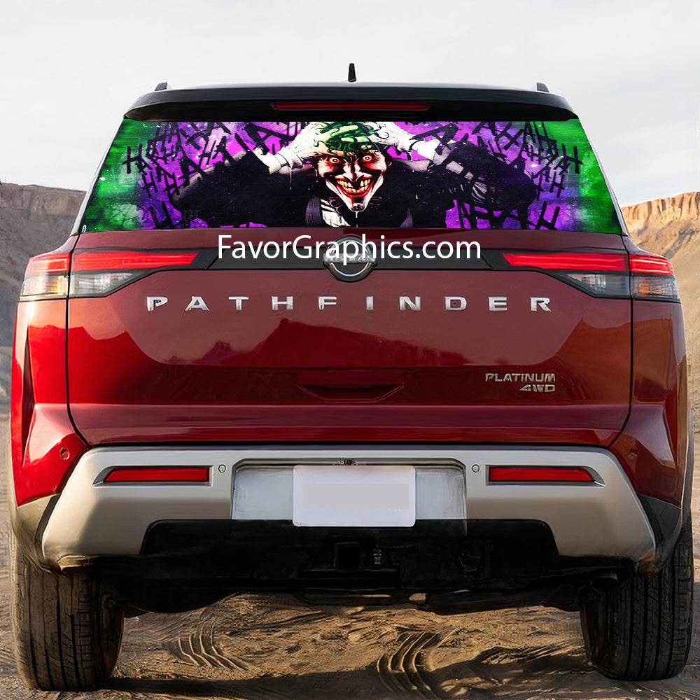 Joker Rear Window Perforated Graphic Vinyl Decal Car