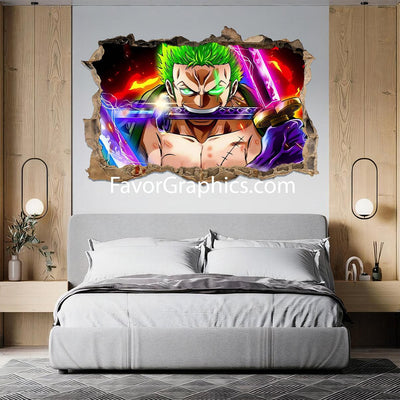 Roronoa Zoro Vinyl Wall Art Decal Sticker Poster Print Mural