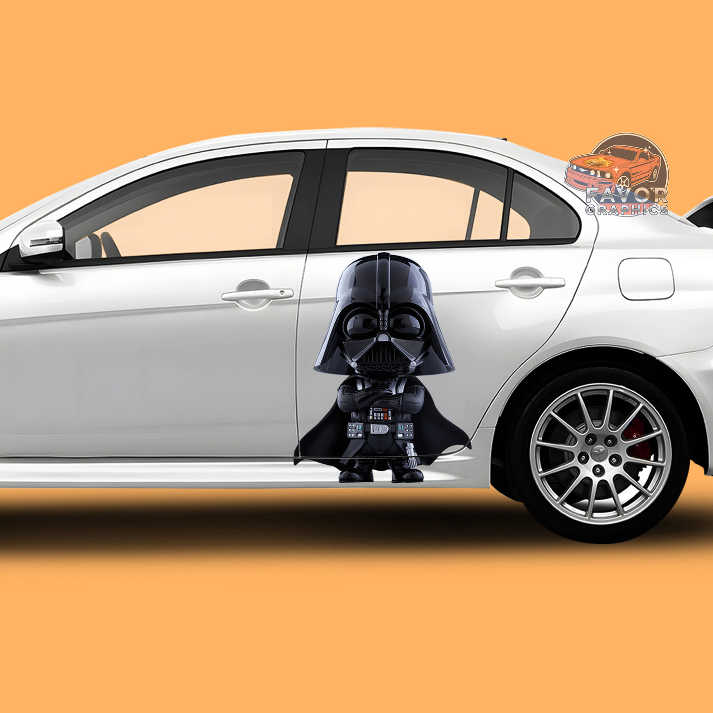 Darth Vader Itasha Car Side Door Decal Vinyl Sticker