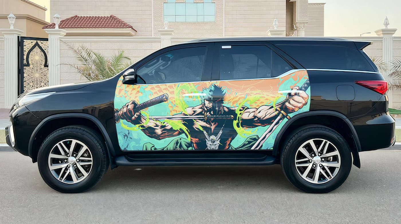 Roronoa Zoro Car Door Vinyl Wrap Decal Sticker