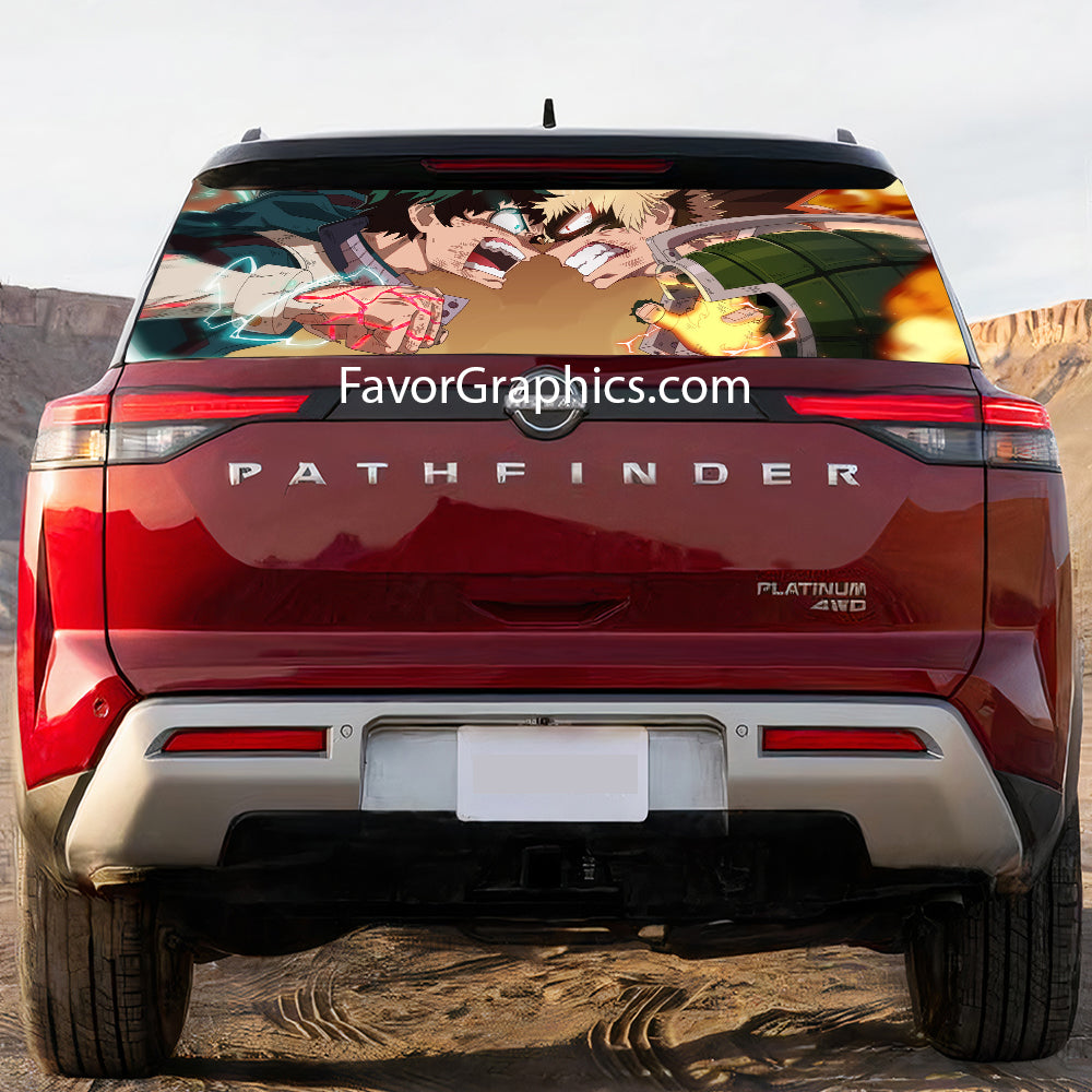 Izuku Midoriya Rear Window Perforated Graphic Vinyl Decal Car Truck UTV