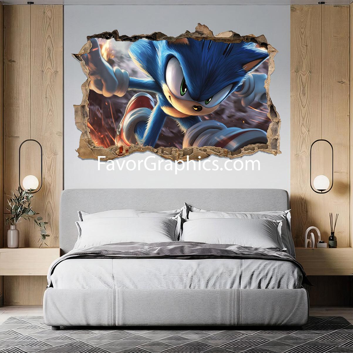 Sonic The Hedgehog Vinyl Wall Art Decal Sticker Poster Print Mural