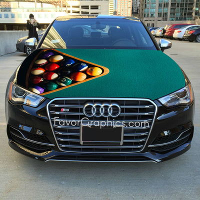 Billiard Itasha Car Vinyl Hood Wrap Decal Sticker