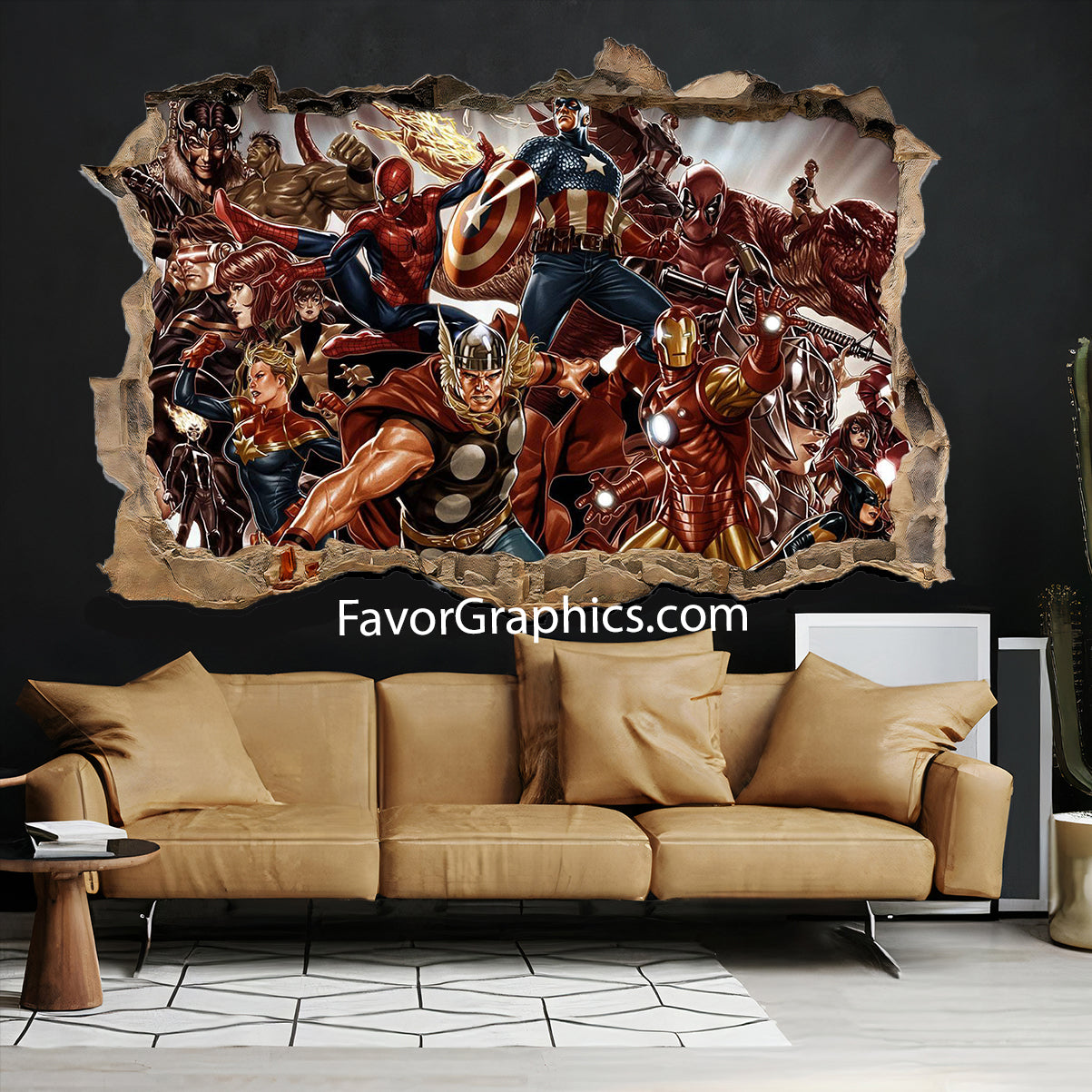 Superhero Avengers Vinyl Wall Art Decal Sticker Poster Print Mural