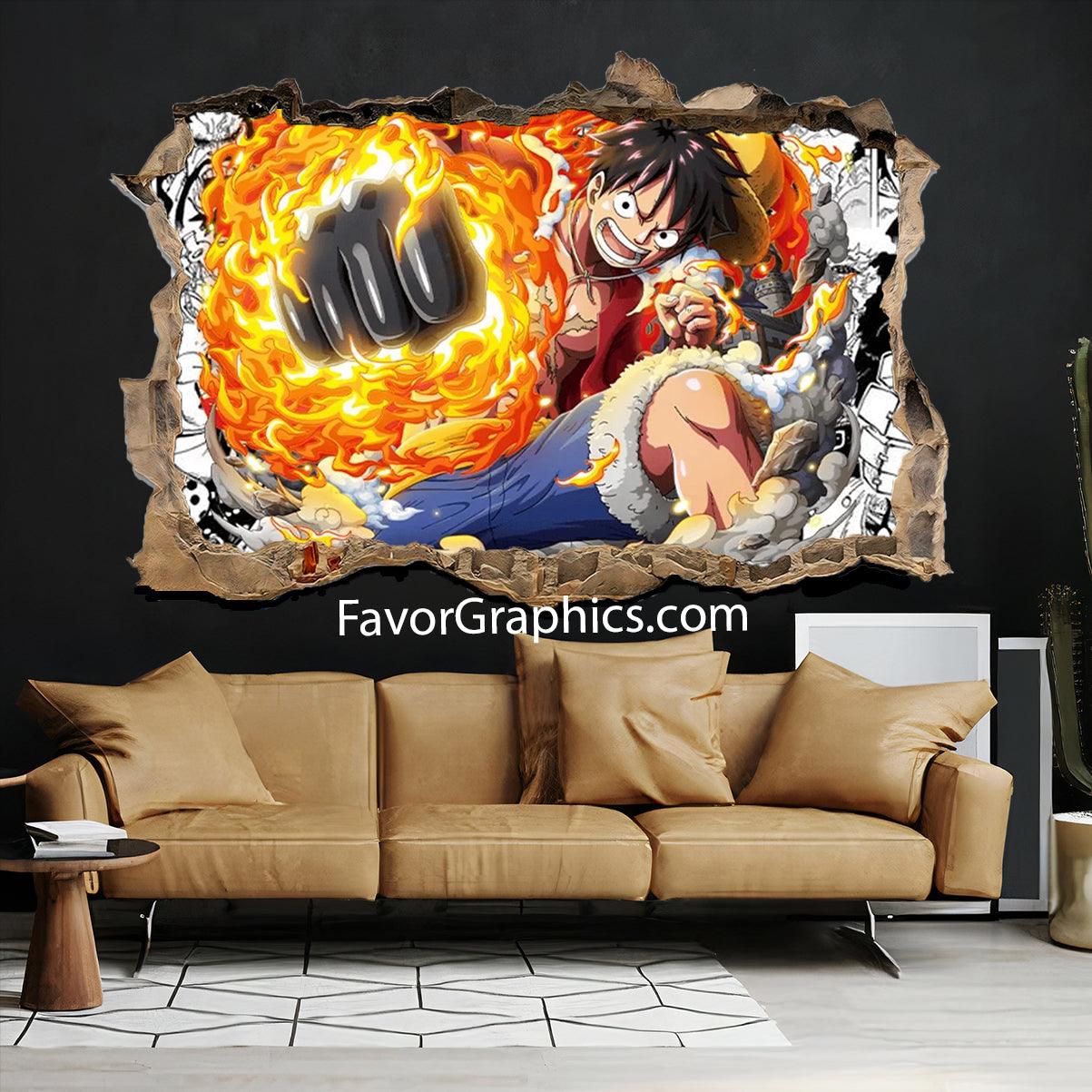 Monkey D. Luffy Vinyl Wall Art Decal Sticker Poster Print Mural